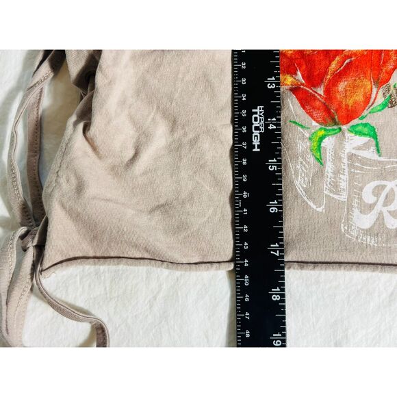 NWT Forever 21 Dreaming Ride On Side Tie Crop Tank Large Motorcycle Biker - Picture 6 of 7